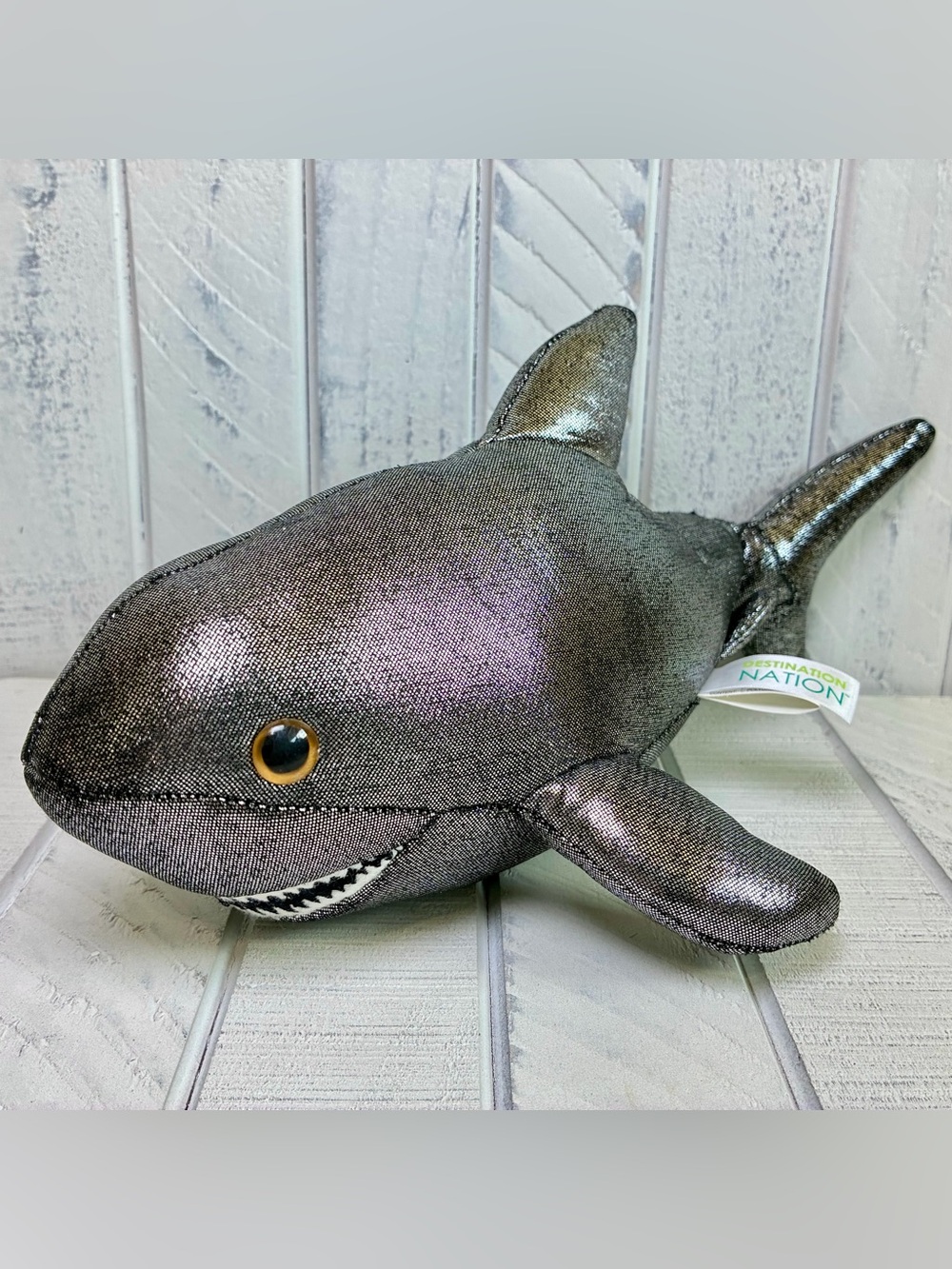 Destination Nation Metallic Shark Plush Toy 12” Aurora World Inc. Jun. 2017